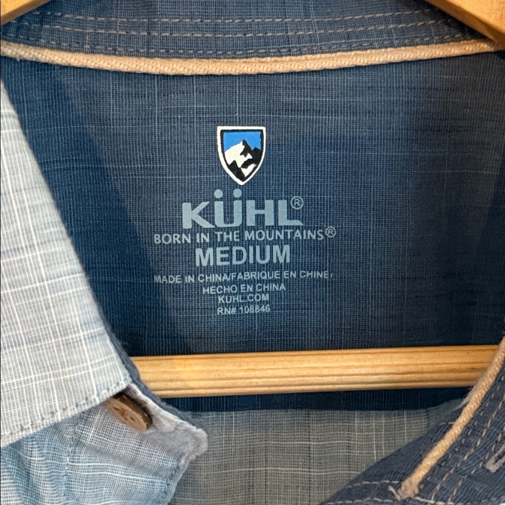 Kuhl Light Gray Short Sleeve Shirt Mens M - Picture 3 of 3